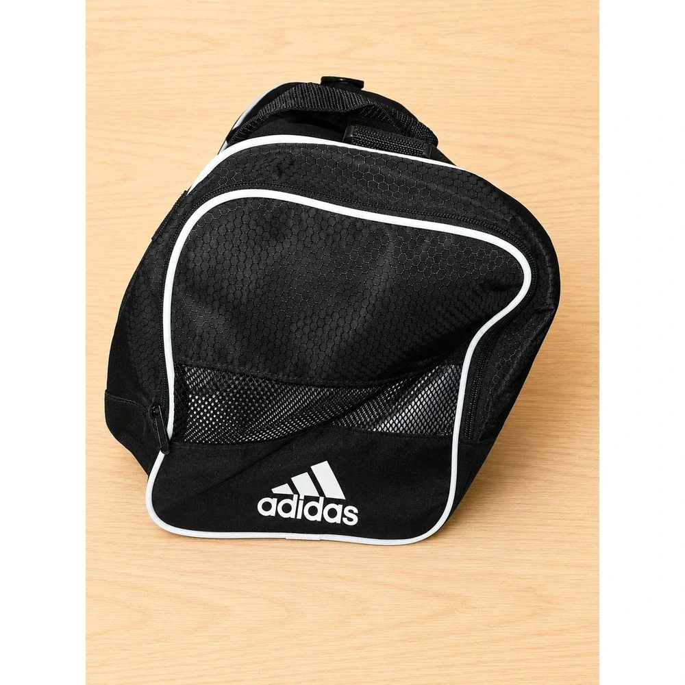 Adidas LA Kings NHL Duffel Bag Black Hockey Gym Travel Bag Logo